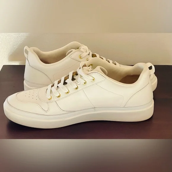 Unisex Fashionable Vionic Elise Leather Lace Up Sneakers - White Size 11 - Picture 6 of 12